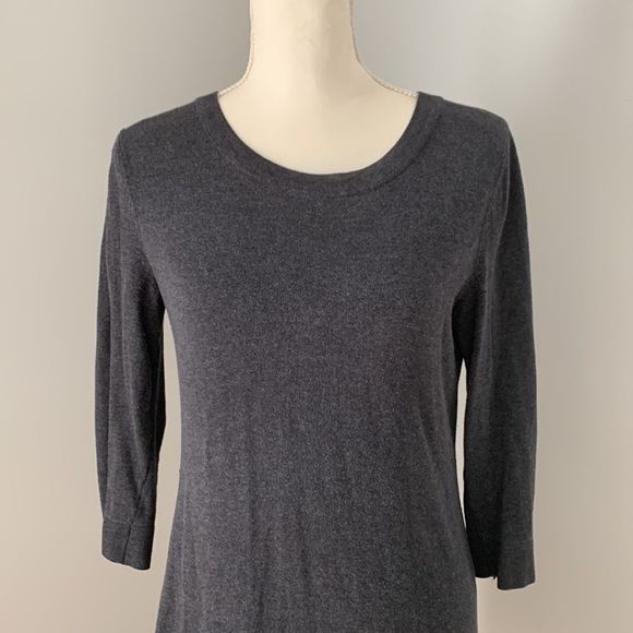 Banana Republic Factory crew neck sweater dress 3/4 sleeve - Picture 3 of 8